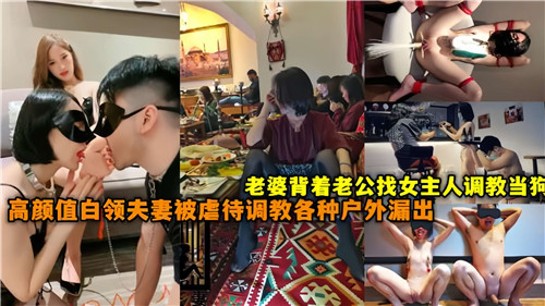 老婆背着老公找女主人调教当狗高颜值白领夫妻被虐待调教各种户外漏出 海报
