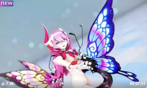 3DMMD金发昆虫娘全裸狂舞！肉体诱惑永不停歇 海报