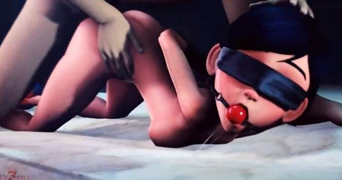 【3D】超能女神被两大汉轮奸 海报